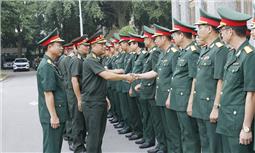 Đoàn công tác Cục Tác chiến, Bộ Tổng Tham mưu Quân đội nhân dân Lào làm việc tại Bộ CHQS tỉnh Bắc Giang